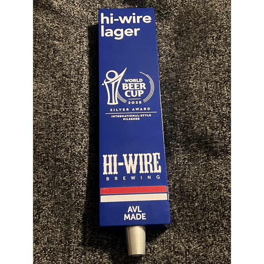 Hi-Wire Brewing Lager Tap Handle Unisex OS Blue Excellent World Beer Cup 2025